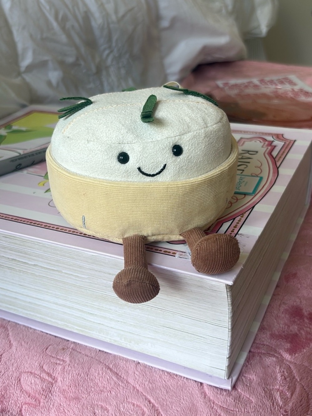 Jellycat Cream, Tan & Brown Smiling Plush Accent